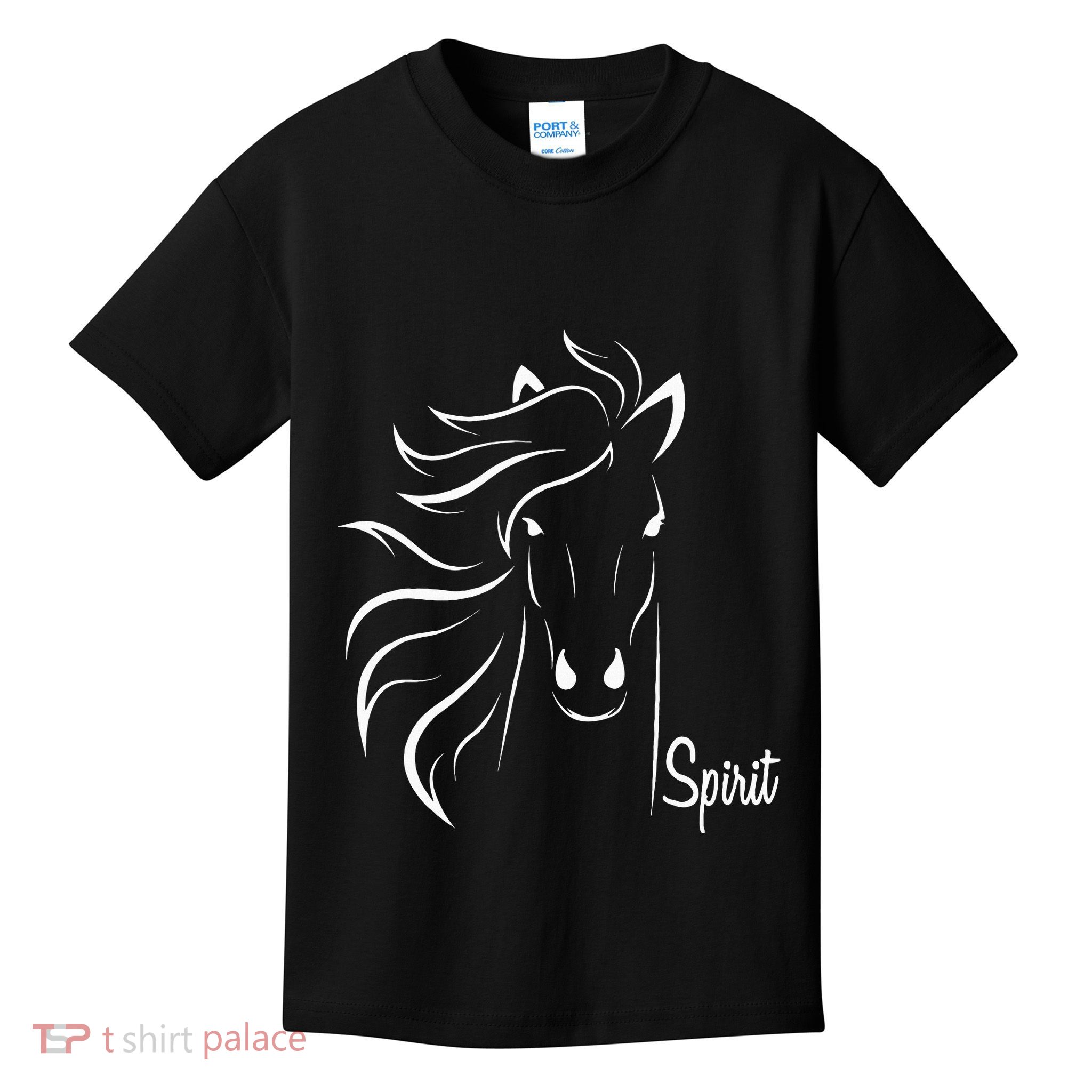 Horse Spirit Animal For Riding Lovers Feel Free Gift Idea Kids T-Shirt