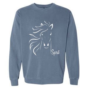 Horse Spirit Animal For Riding Lovers Feel Free Gift Idea Garment-Dyed Sweatshirt