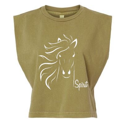 Horse Spirit Animal For Riding Lovers Feel Free Gift Idea Garment-Dyed Women's Muscle Tee