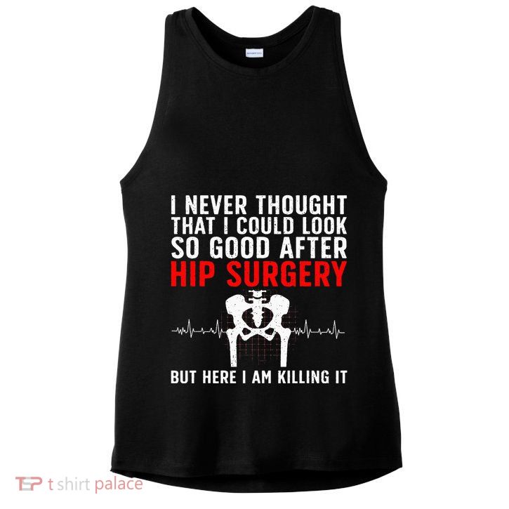 Hip Surgery Art For Wo Hip Replacet Recovering Ladies PosiCharge Tri-Blend Wicking Tank