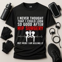 Hip Surgery Art For Wo Hip Replacet Recovering Cooling Performance Crew T-Shirt