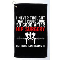 Hip Surgery Art For Wo Hip Replacet Recovering Golf Towel