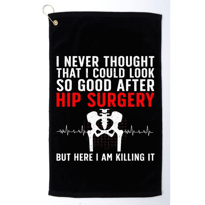 Hip Surgery Art For Wo Hip Replacet Recovering Golf Towel
