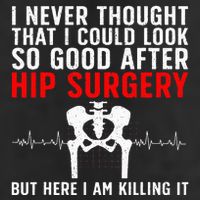 Hip Surgery Art For Wo Hip Replacet Recovering Golf Towel
