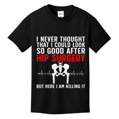 Hip Surgery Art For Wo Hip Replacet Recovering Kids T-Shirt