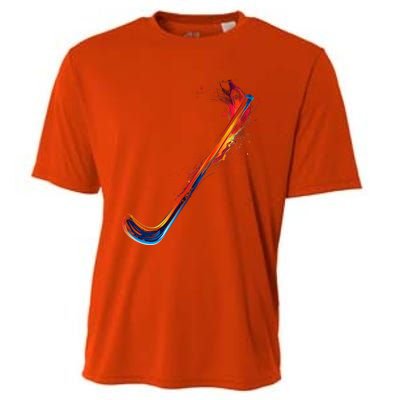 Hockey Stick Abstract Cool Gift Cooling Performance Crew T-Shirt