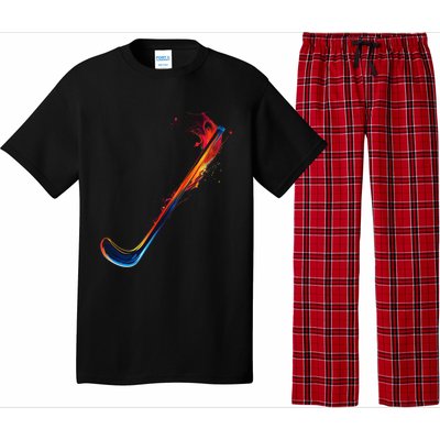 Hockey Stick Abstract Cool Gift Pajama Set