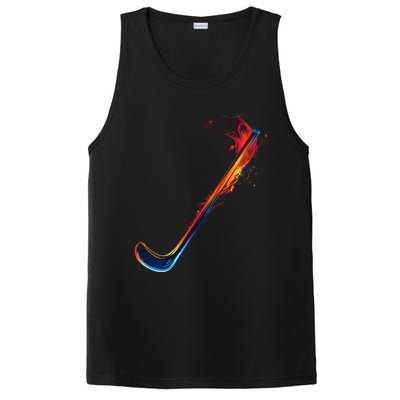 Hockey Stick Abstract Cool Gift PosiCharge Competitor Tank