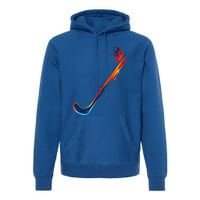 Hockey Stick Abstract Cool Gift Premium Hoodie