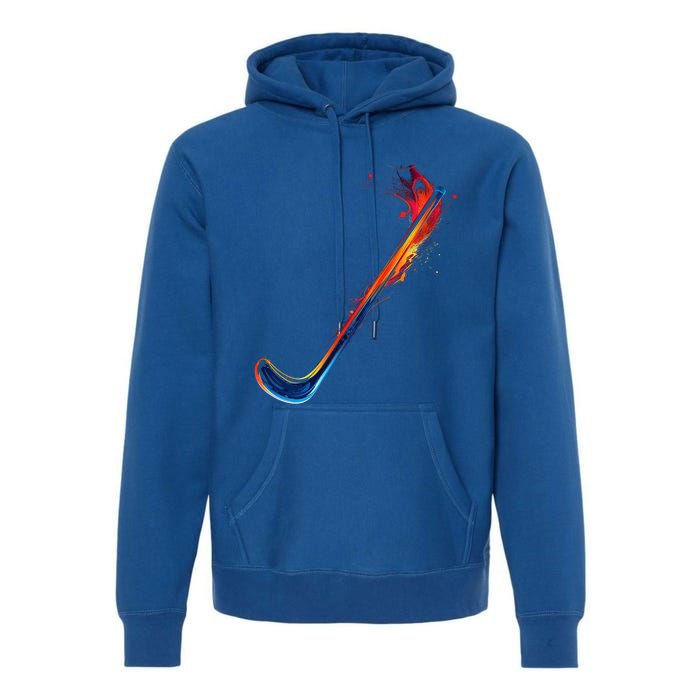 Hockey Stick Abstract Cool Gift Premium Hoodie