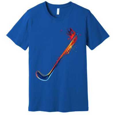 Hockey Stick Abstract Cool Gift Premium T-Shirt