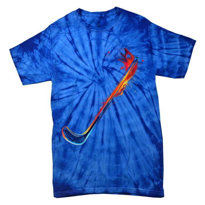 Hockey Stick Abstract Cool Gift Tie-Dye T-Shirt