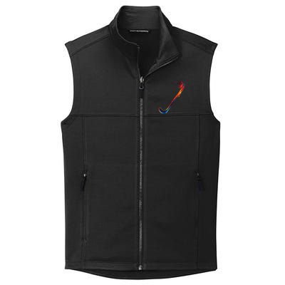 Hockey Stick Abstract Cool Gift Collective Smooth Fleece Vest