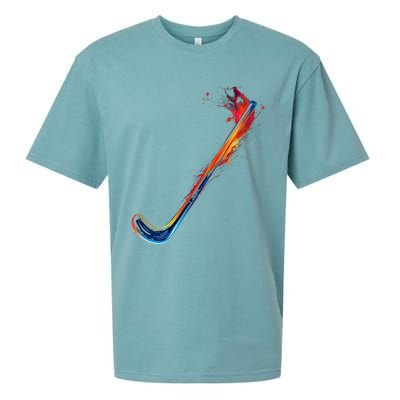 Hockey Stick Abstract Cool Gift Sueded Cloud Jersey T-Shirt