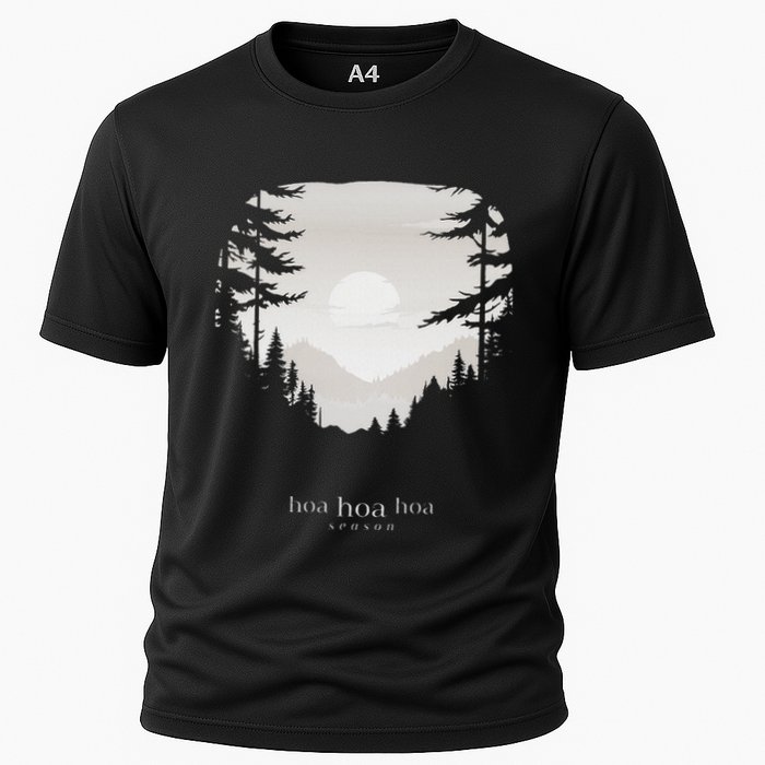 Hoa Season Autumn Fall Mist Trendy Graphic Cooling Performance Crew T-Shirt
