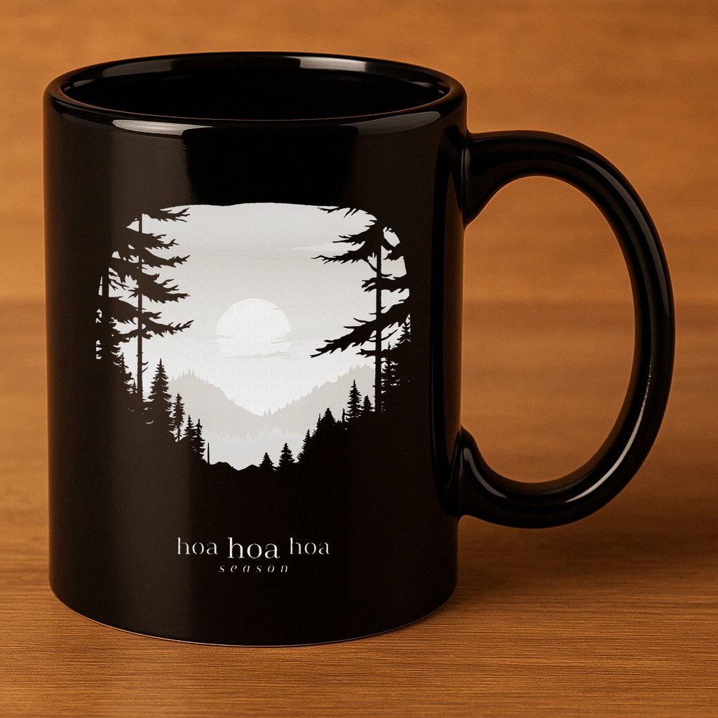 Hoa Season Autumn Fall Mist Trendy Graphic 11oz C Handle Ceramic Mug