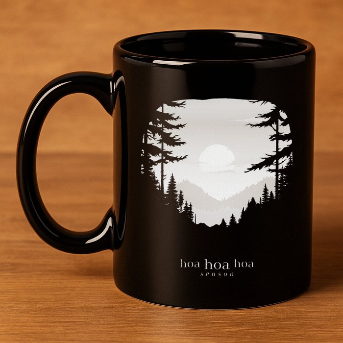 Hoa Season Autumn Fall Mist Trendy Graphic 11oz C Handle Ceramic Mug