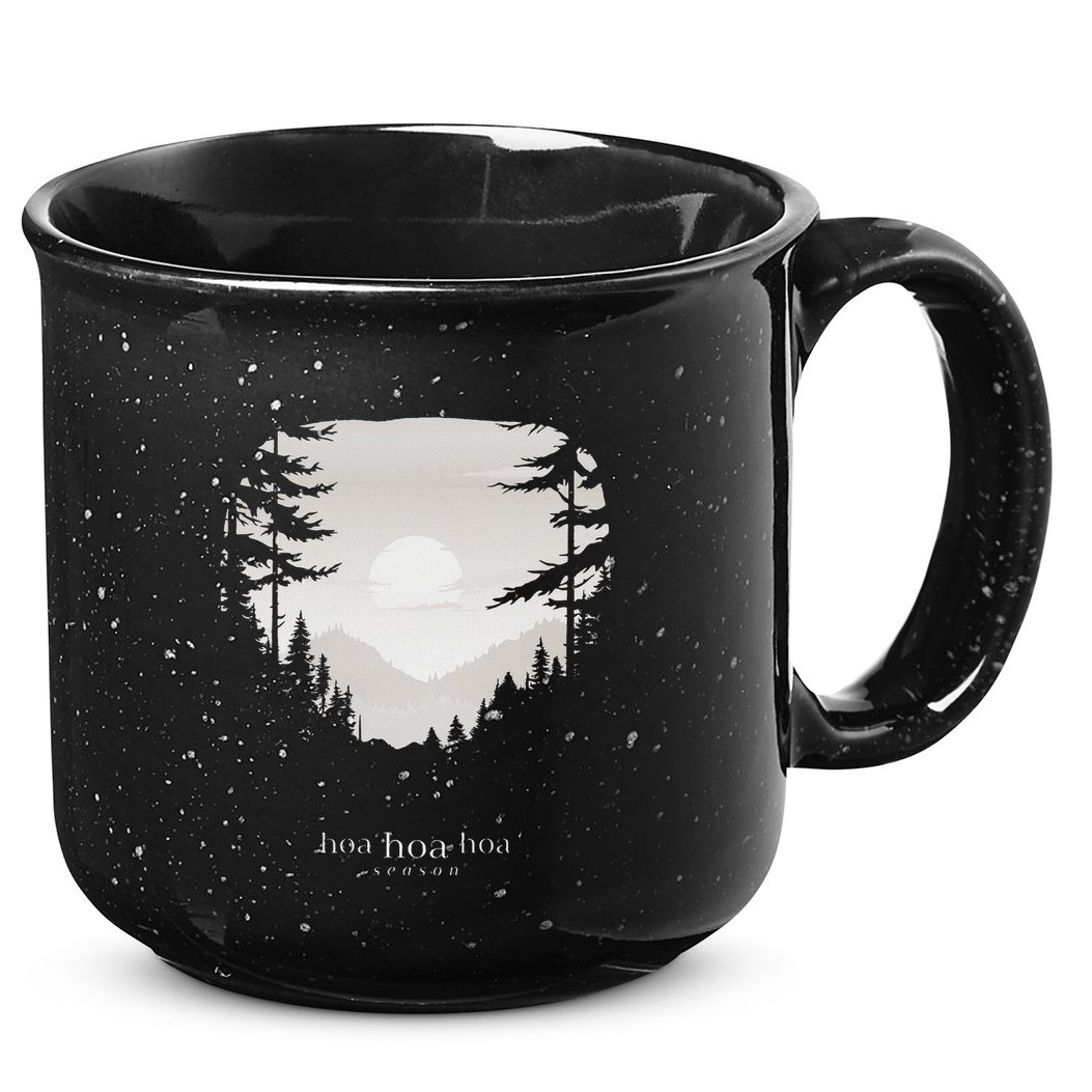 Hoa Season Autumn Fall Mist Trendy Graphic 15oz Campfire Ceramic Mug