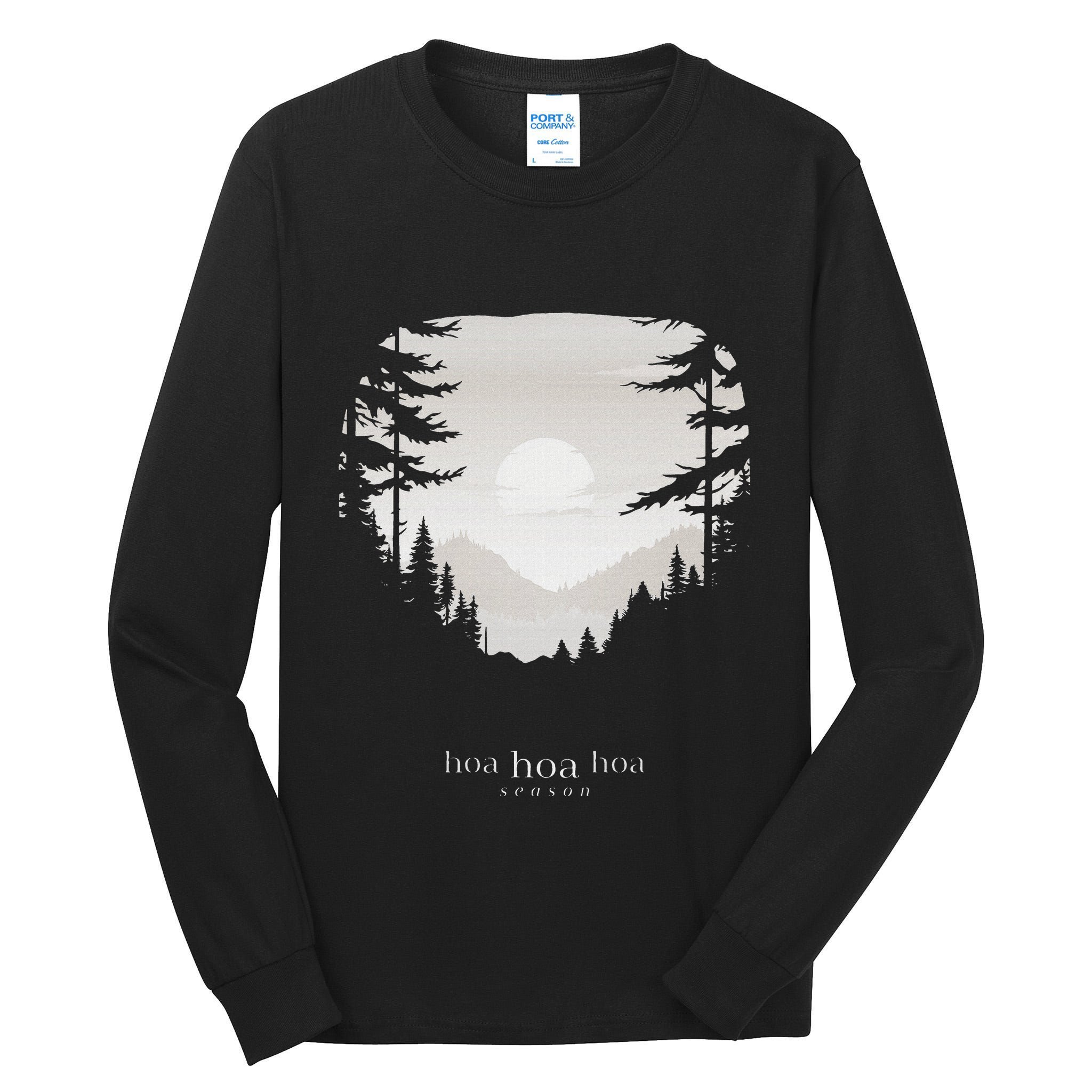 Hoa Season Autumn Fall Mist Trendy Graphic Tall Long Sleeve T-Shirt
