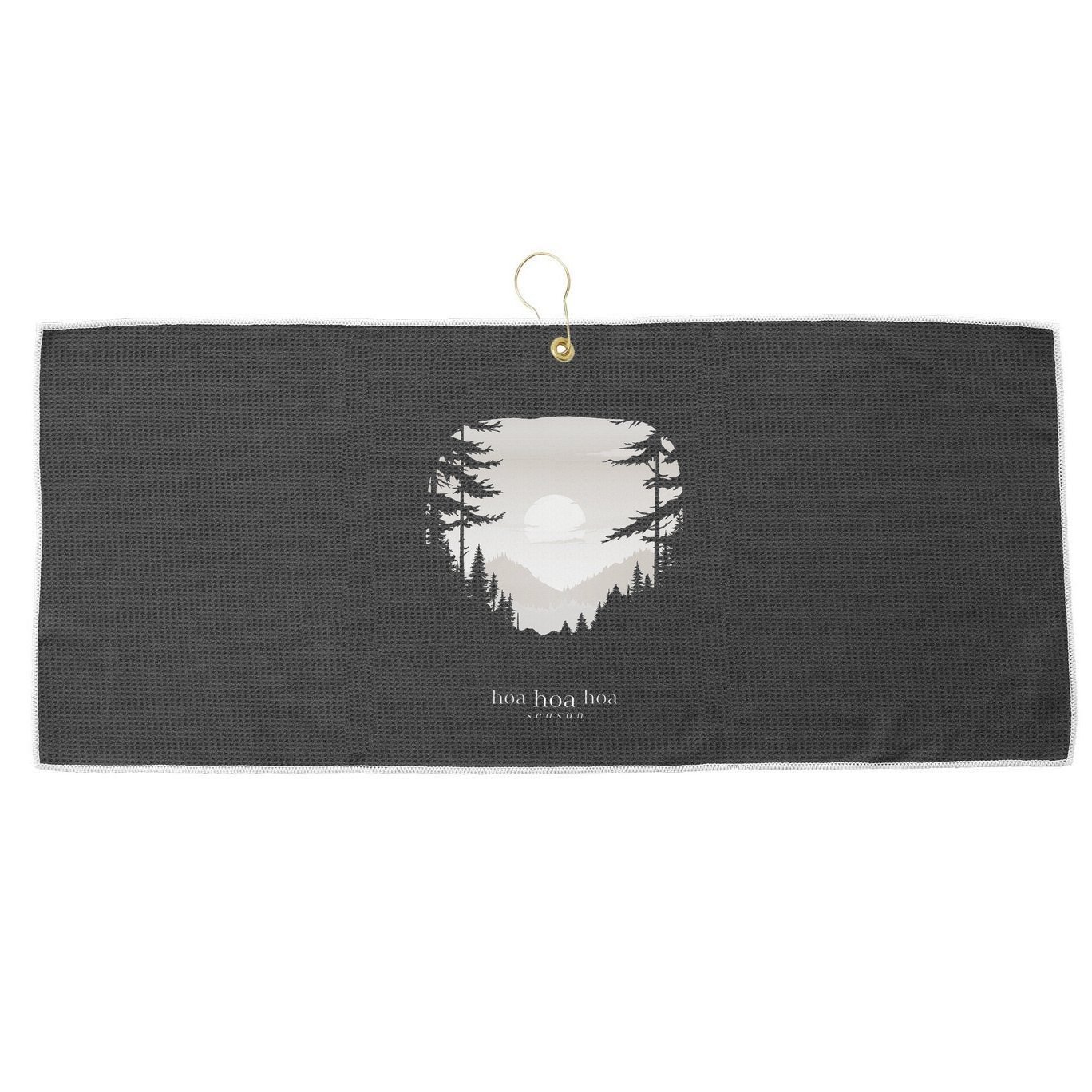 Hoa Season Autumn Fall Mist Trendy Graphic Large Microfiber Waffle Golf Towel