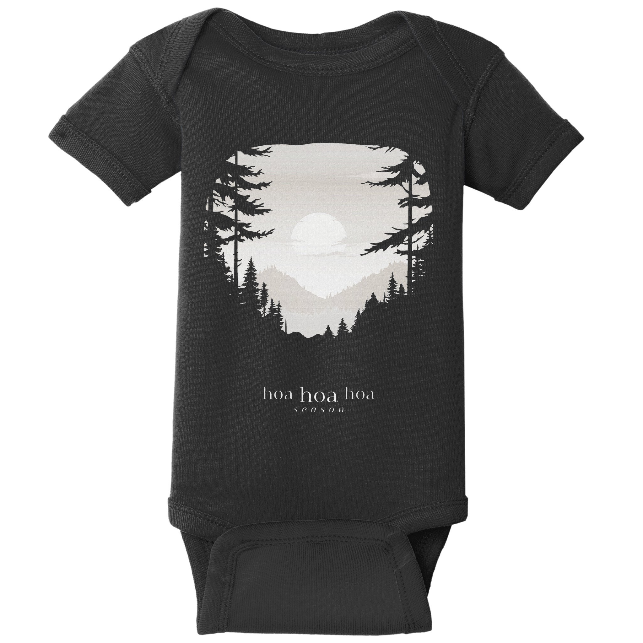 Hoa Season Autumn Fall Mist Trendy Graphic Baby Bodysuit