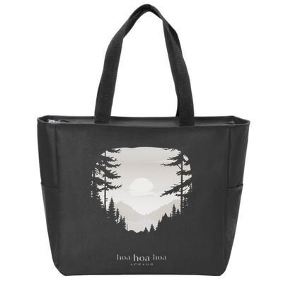 Hoa Season Autumn Fall Mist Trendy Graphic Zip Tote Bag