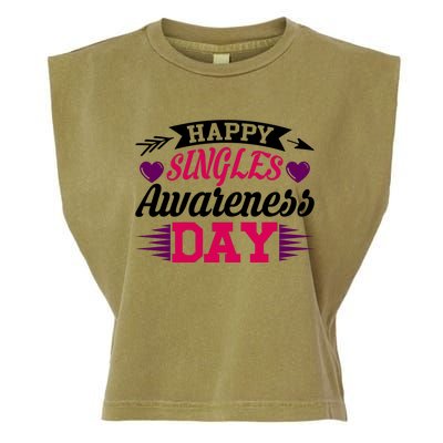 Happy Singles Awareness Day Garment-Dyed Women's Muscle Tee