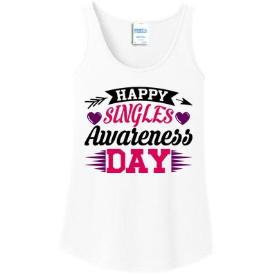 Happy Singles Awareness Day Ladies Essential Tank