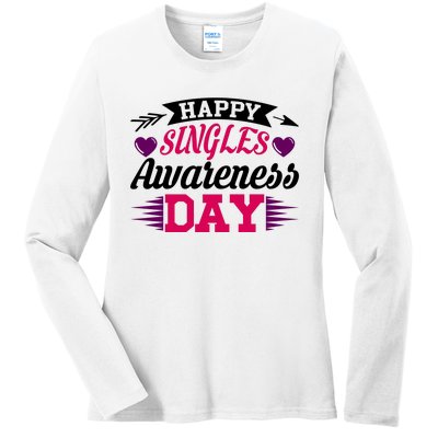 Happy Singles Awareness Day Ladies Long Sleeve Shirt