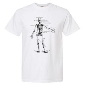 Human Skeleton Anatomy Drawing Diagram Garment-Dyed Heavyweight T-Shirt