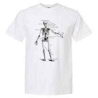 Human Skeleton Anatomy Drawing Diagram Garment-Dyed Heavyweight T-Shirt