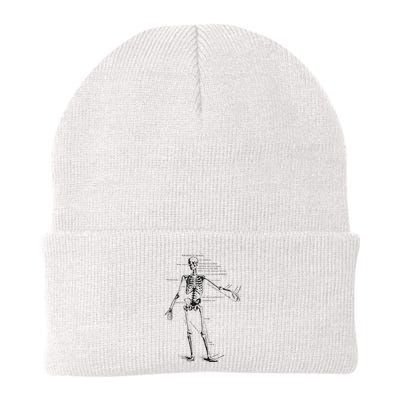 Human Skeleton Anatomy Drawing Diagram Beanie