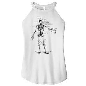 Human Skeleton Anatomy Drawing Diagram Women's Perfect Tri Rocker Tank