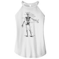 Human Skeleton Anatomy Drawing Diagram Women's Perfect Tri Rocker Tank