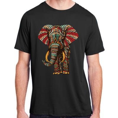 Henna Stylish Artistic Save The Elephants | Wildlife Adult ChromaSoft Performance T-Shirt