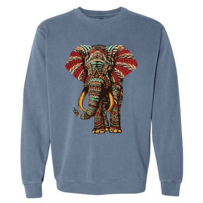 Henna Stylish Artistic Save The Elephants | Wildlife Garment-Dyed Sweatshirt