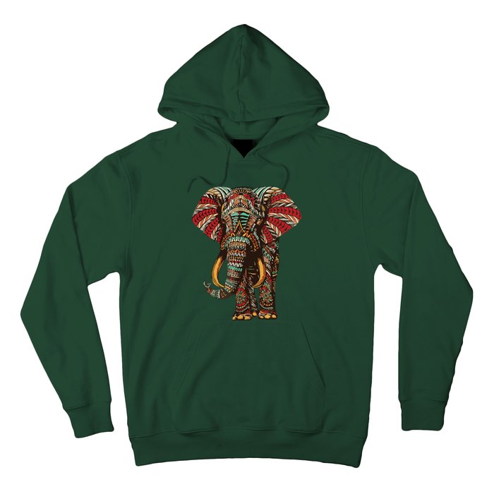 Henna Stylish Artistic Save The Elephants | Wildlife Hoodie