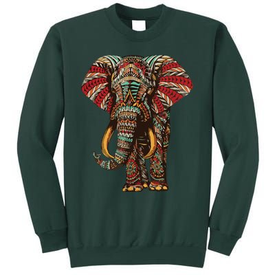 Henna Stylish Artistic Save The Elephants | Wildlife Sweatshirt