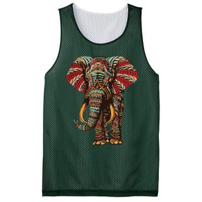 Henna Stylish Artistic Save The Elephants | Wildlife Mesh Reversible Basketball Jersey Tank