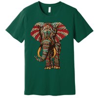 Henna Stylish Artistic Save The Elephants | Wildlife Premium T-Shirt