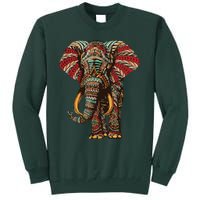 Henna Stylish Artistic Save The Elephants | Wildlife Tall Sweatshirt