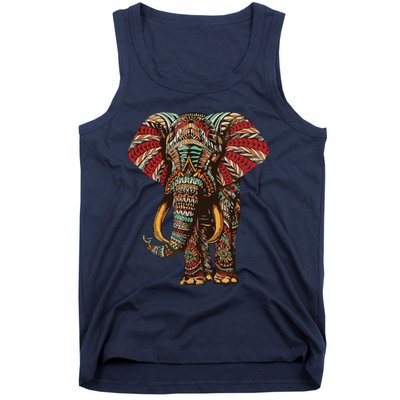 Henna Stylish Artistic Save The Elephants | Wildlife Tank Top