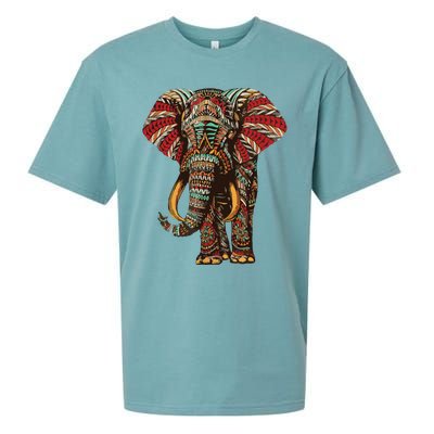 Henna Stylish Artistic Save The Elephants | Wildlife Sueded Cloud Jersey T-Shirt