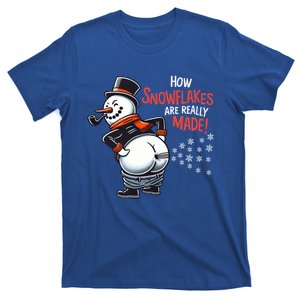 How Snowflakes Are Really Made Christmas Funny Snow Funny Gift T-Shirt