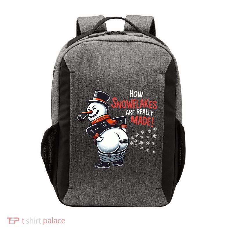 How Snowflakes Are Really Made Christmas Funny Snow Funny Gift Vector Backpack