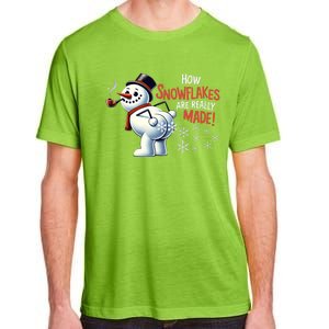 How Snowflakes Are Really Made Christmas Funny Snow Meaningful Gift Adult ChromaSoft Performance T-Shirt