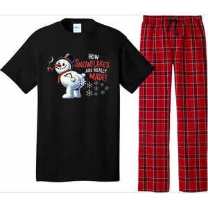 How Snowflakes Are Really Made Christmas Funny Snow Meaningful Gift Pajama Set