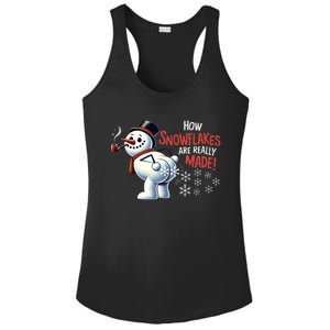 How Snowflakes Are Really Made Christmas Funny Snow Meaningful Gift Ladies PosiCharge Competitor Racerback Tank