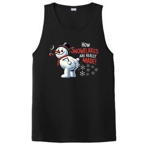 How Snowflakes Are Really Made Christmas Funny Snow Meaningful Gift PosiCharge Competitor Tank