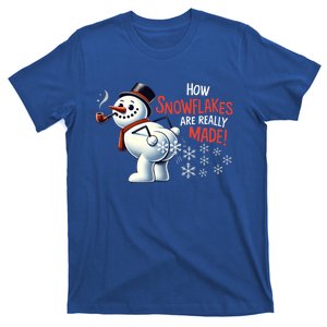 How Snowflakes Are Really Made Christmas Funny Snow Meaningful Gift T-Shirt